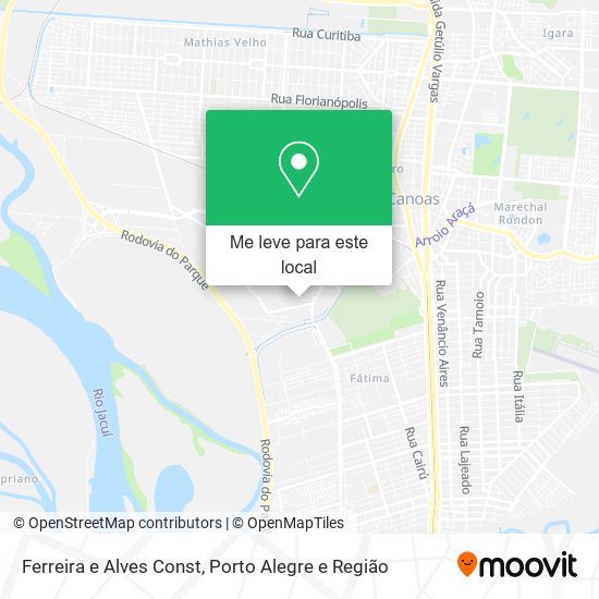 Ferreira e Alves Const mapa