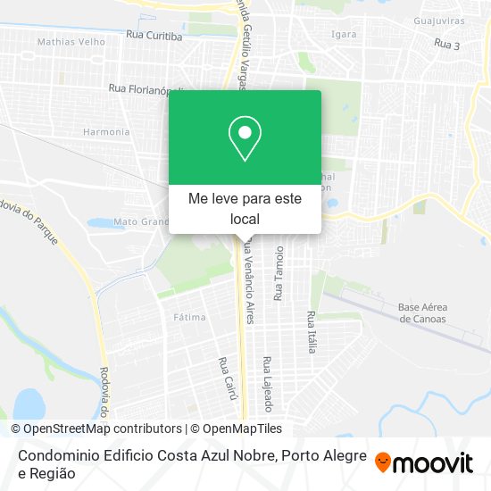 Condominio Edificio Costa Azul Nobre mapa