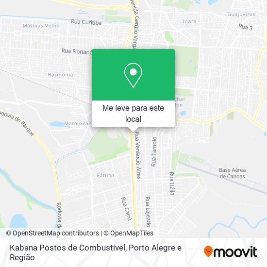 Kabana Postos de Combustível mapa