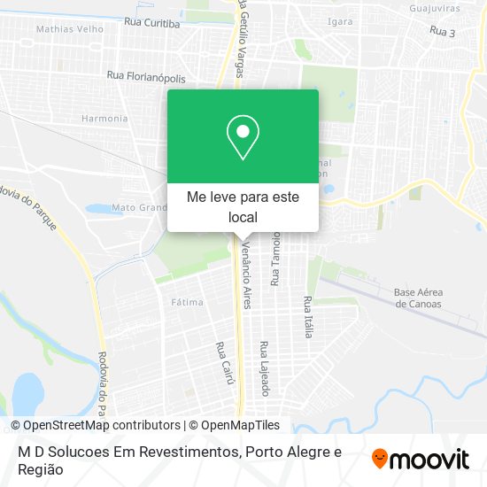 M D Solucoes Em Revestimentos mapa