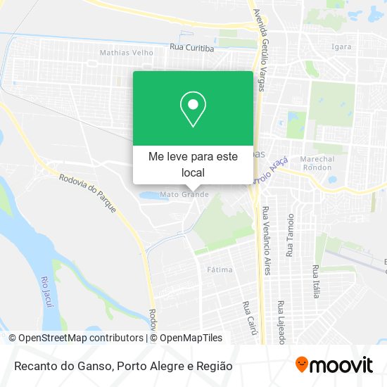 Recanto do Ganso mapa