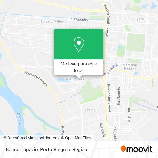 Banco Topázio mapa