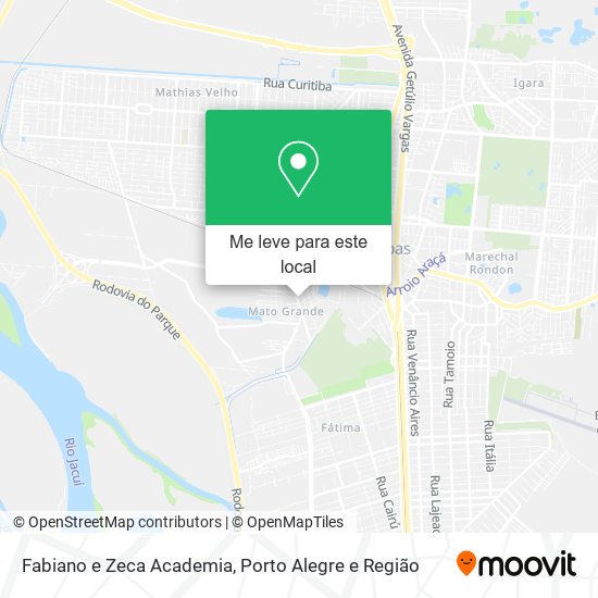 Fabiano e Zeca Academia mapa