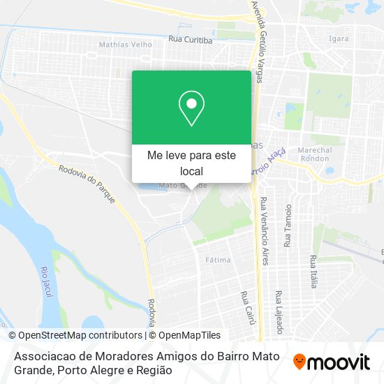 Associacao de Moradores Amigos do Bairro Mato Grande mapa