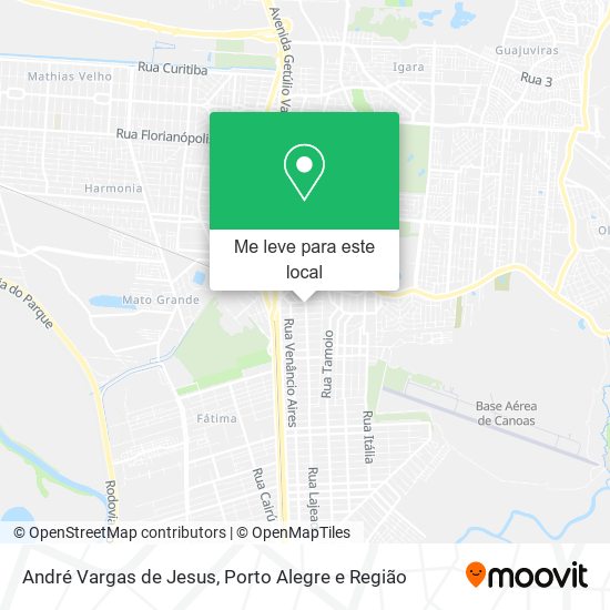 André Vargas de Jesus mapa