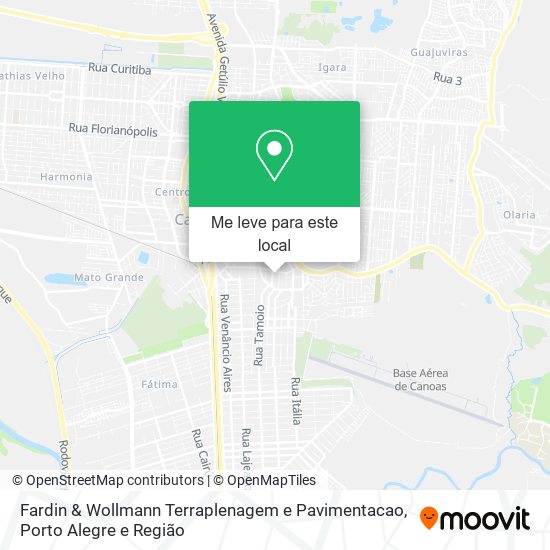 Fardin & Wollmann Terraplenagem e Pavimentacao mapa