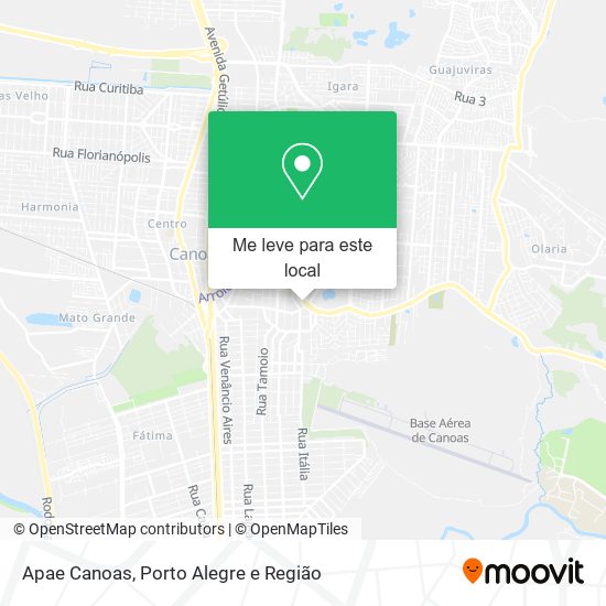 Apae Canoas mapa