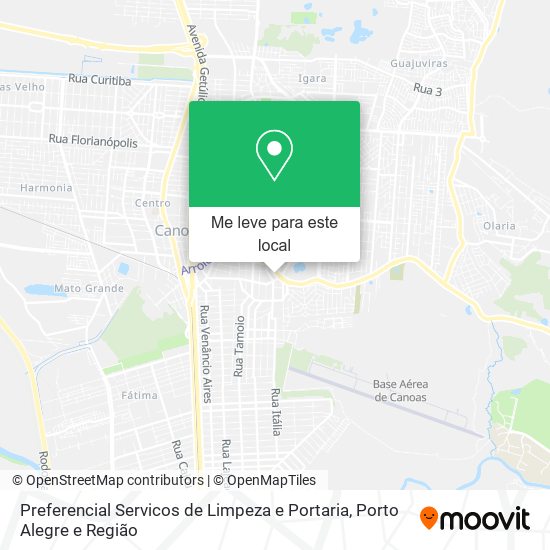 Preferencial Servicos de Limpeza e Portaria mapa