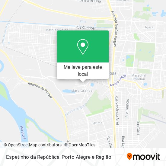 Espetinho da República mapa
