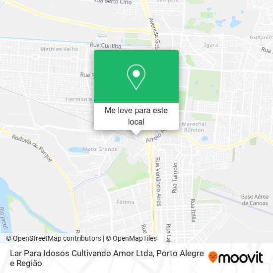 Lar Para Idosos Cultivando Amor Ltda mapa