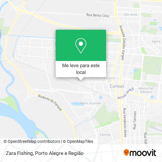Zara Fishing mapa