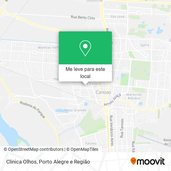 Clínica Olhos mapa