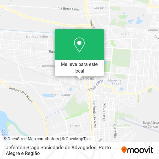 Jeferson Braga Sociedade de Advogados mapa