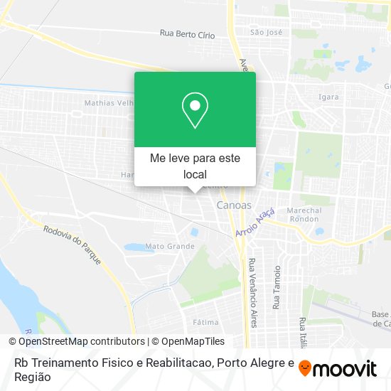 Rb Treinamento Fisico e Reabilitacao mapa