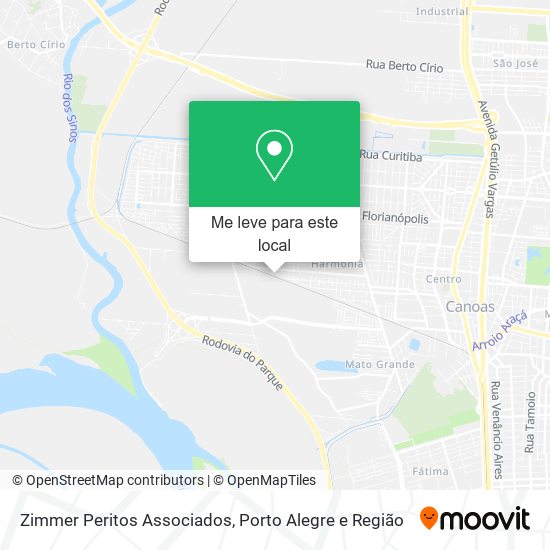 Zimmer Peritos Associados mapa