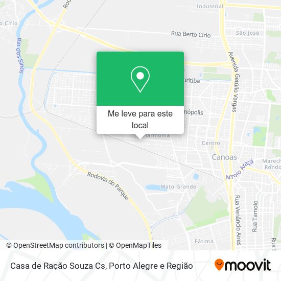Casa de Ração Souza Cs mapa