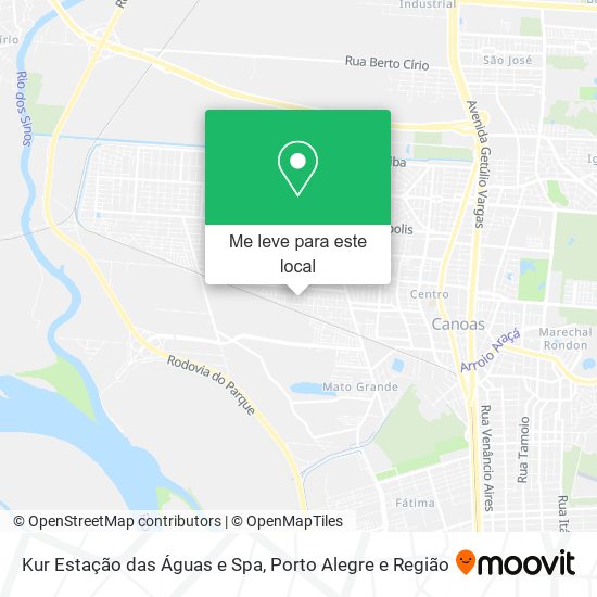 Kur Estação das Águas e Spa mapa