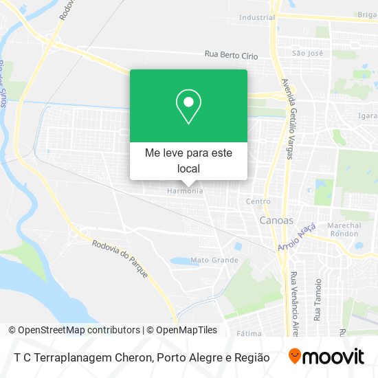 T C Terraplanagem Cheron mapa