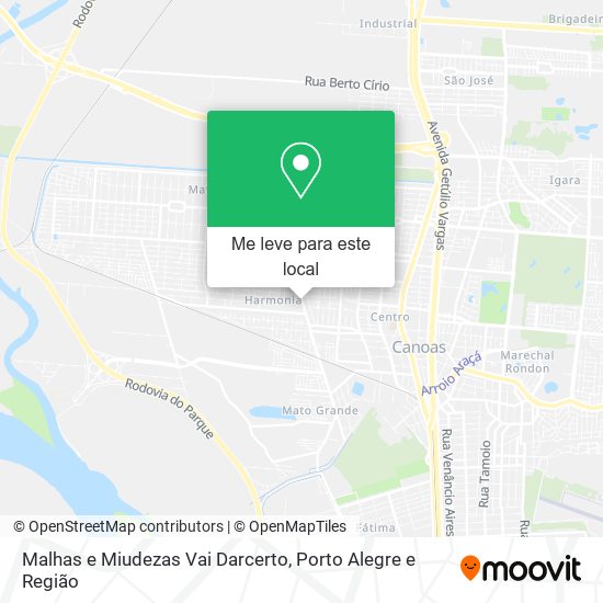 Malhas e Miudezas Vai Darcerto mapa