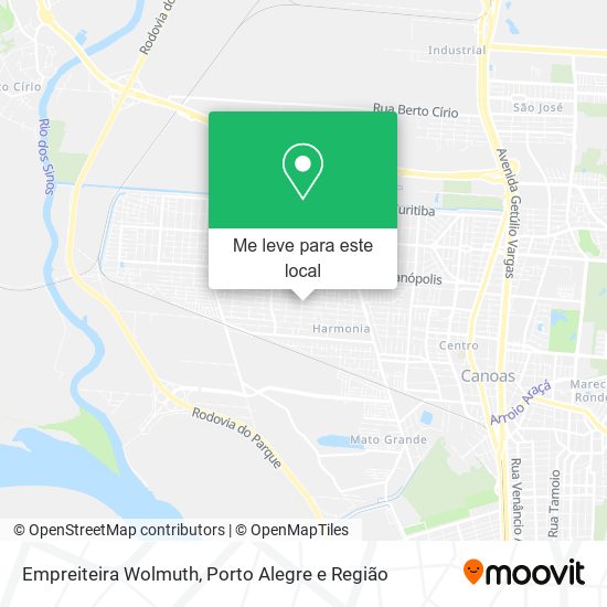 Empreiteira Wolmuth mapa