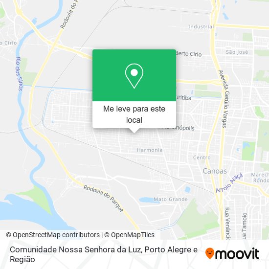 Comunidade Nossa Senhora da Luz mapa