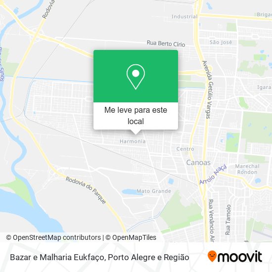 Bazar e Malharia Eukfaço mapa