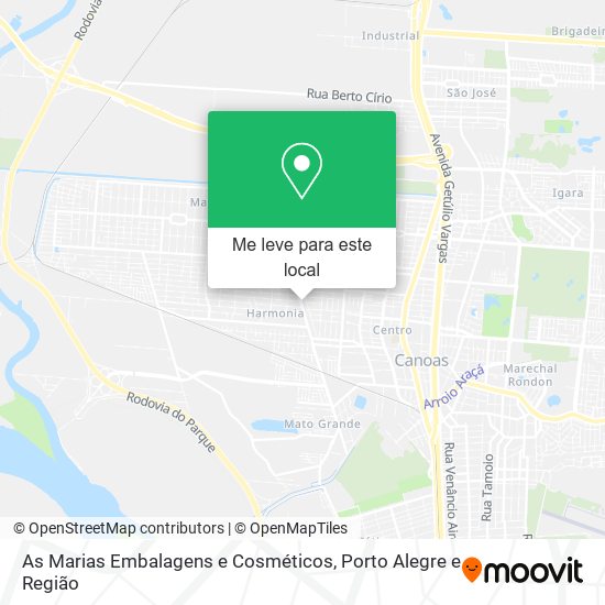 As Marias Embalagens e Cosméticos mapa