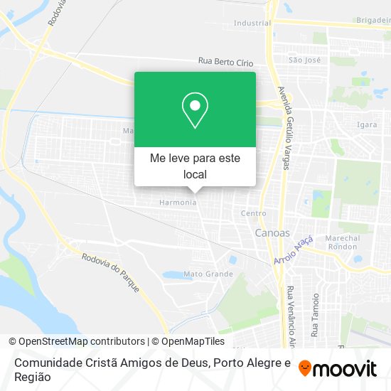 Comunidade Cristã Amigos de Deus mapa