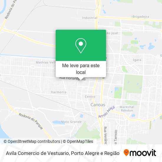 Avila Comercio de Vestuario mapa