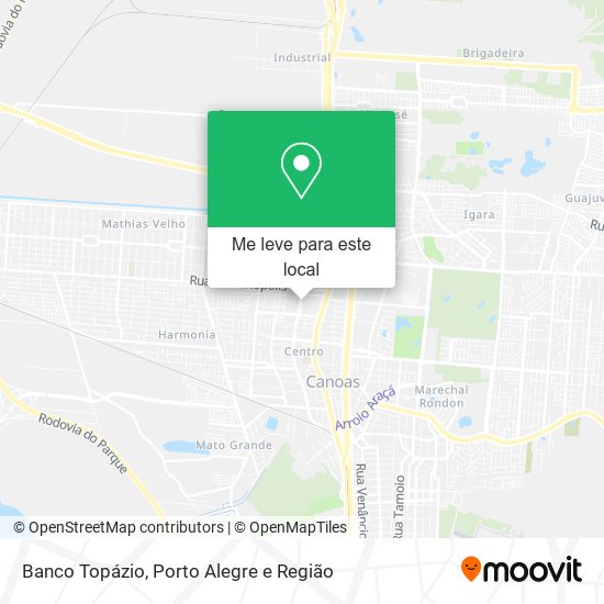 Banco Topázio mapa