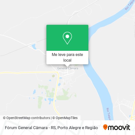 Fórum General Câmara - RS mapa