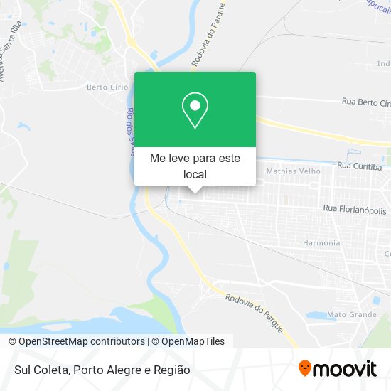 Sul Coleta mapa
