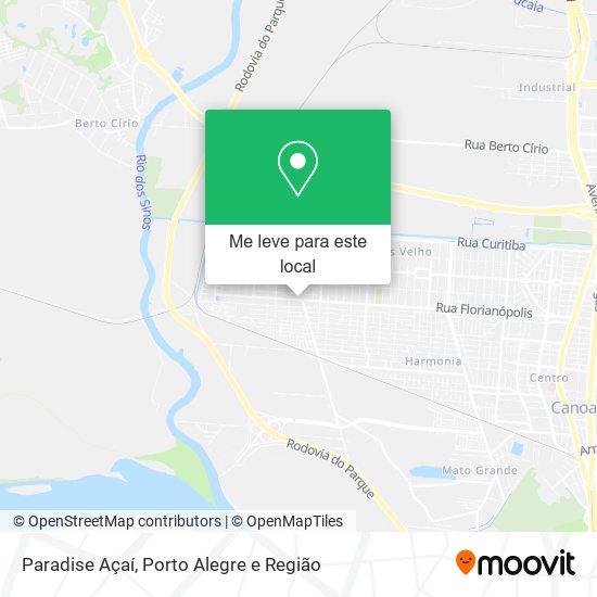 Paradise Açaí mapa