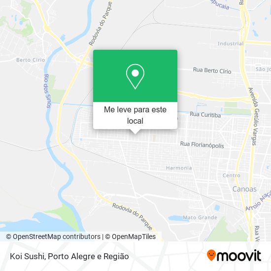 Koi Sushi mapa