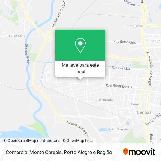 Comercial Monte Cereais mapa