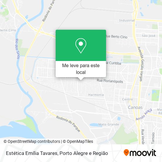 Estética Emília Tavares mapa