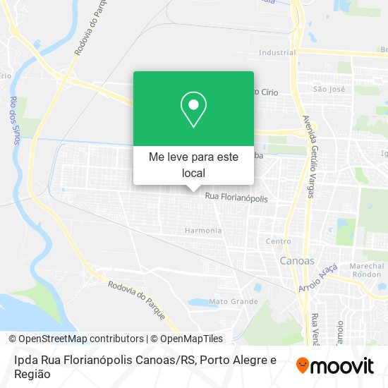 Ipda Rua Florianópolis Canoas / RS mapa