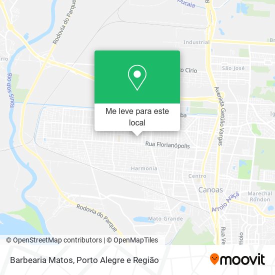 Barbearia Matos mapa