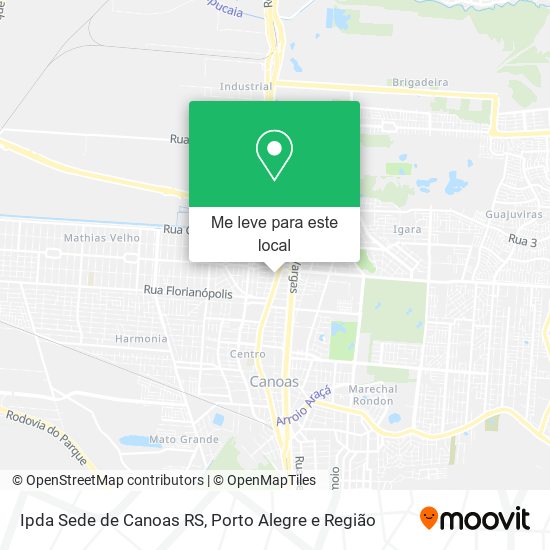 Ipda Sede de Canoas RS mapa