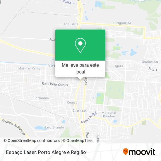 Espaço Laser mapa