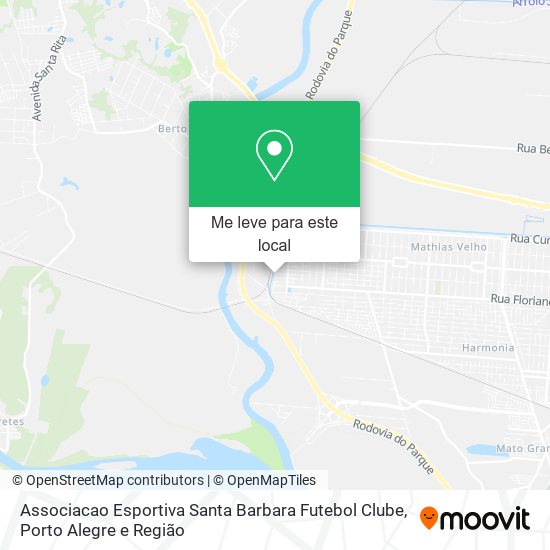 Associacao Esportiva Santa Barbara Futebol Clube mapa