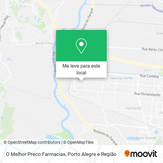 O Melhor Preco Farmacias mapa