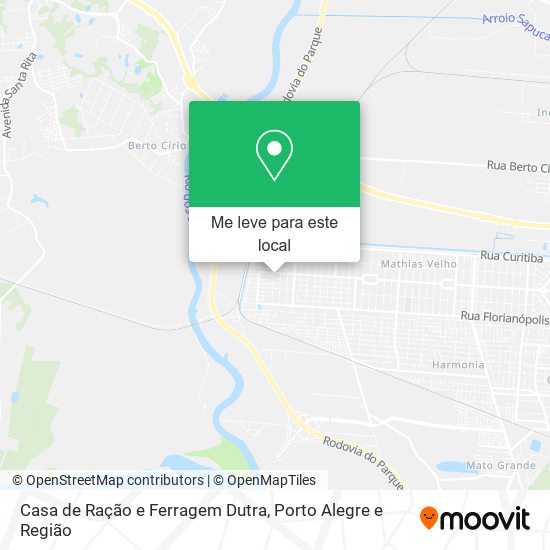 Casa de Ração e Ferragem Dutra mapa