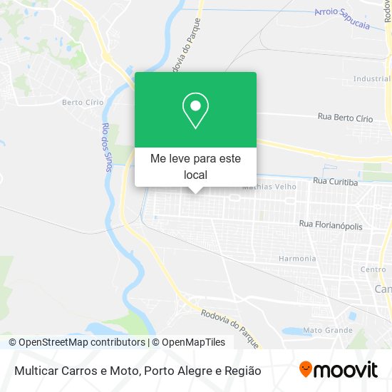 Multicar Carros e Moto mapa