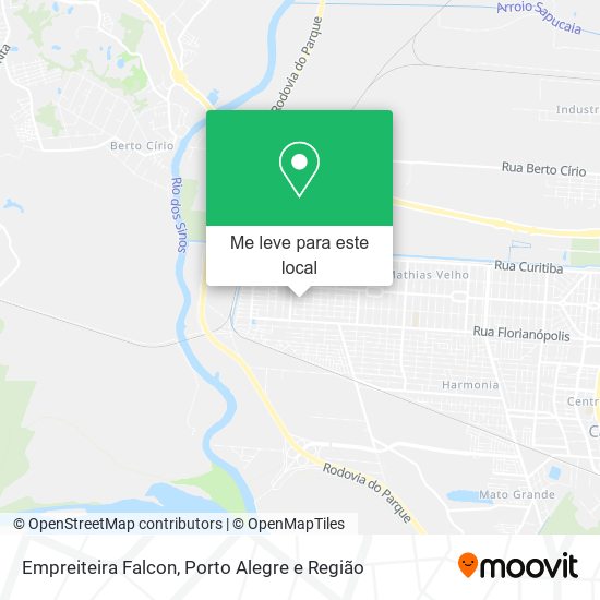 Empreiteira Falcon mapa