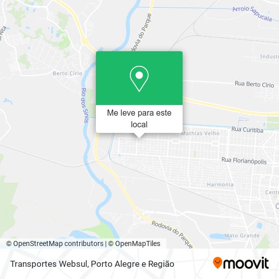 Transportes Websul mapa