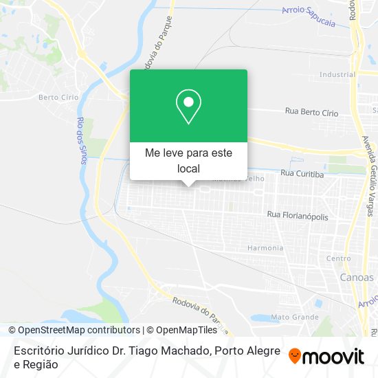 Escritório Jurídico Dr. Tiago Machado mapa