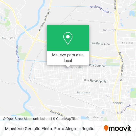 Ministério Geração Eleita mapa