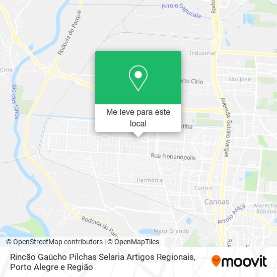 Rincão Gaúcho Pilchas Selaria Artigos Regionais mapa
