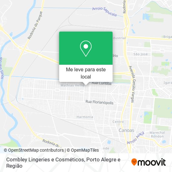 Combley Lingeries e Cosméticos mapa